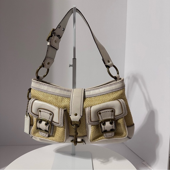 coach straw legacy bag - Picture 1 of 6